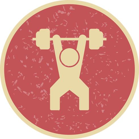 Weightlifting Ikon Vector Illustration