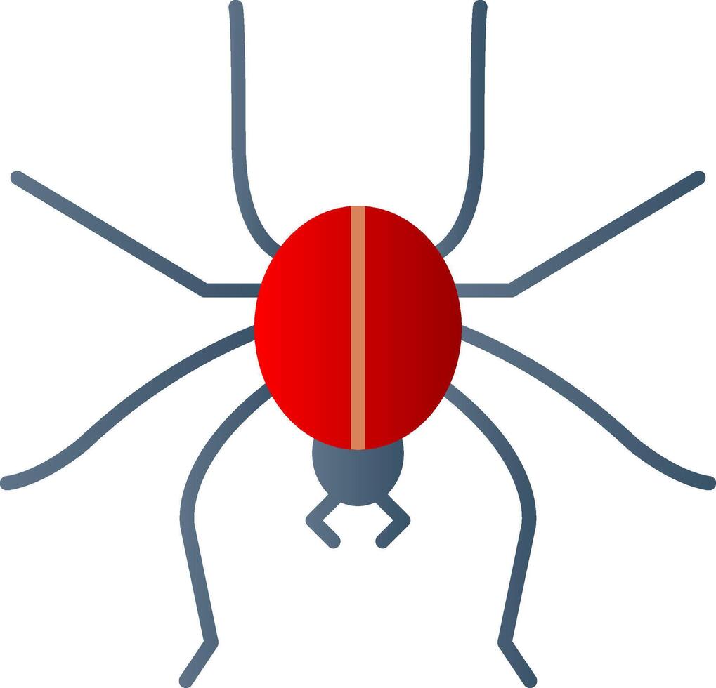 Spindel platt lutning ikon vektor