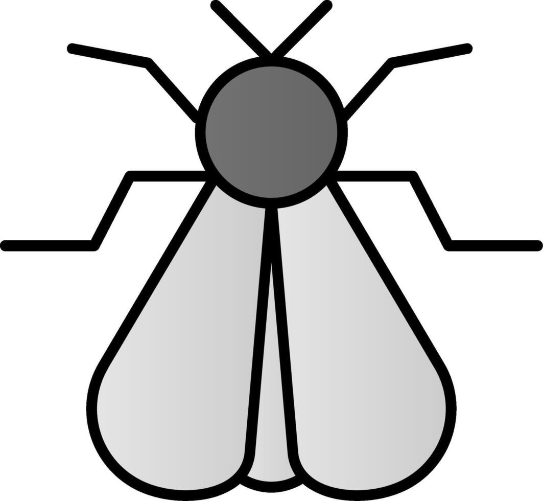 Motte Linie gefüllt Gradient Symbol vektor