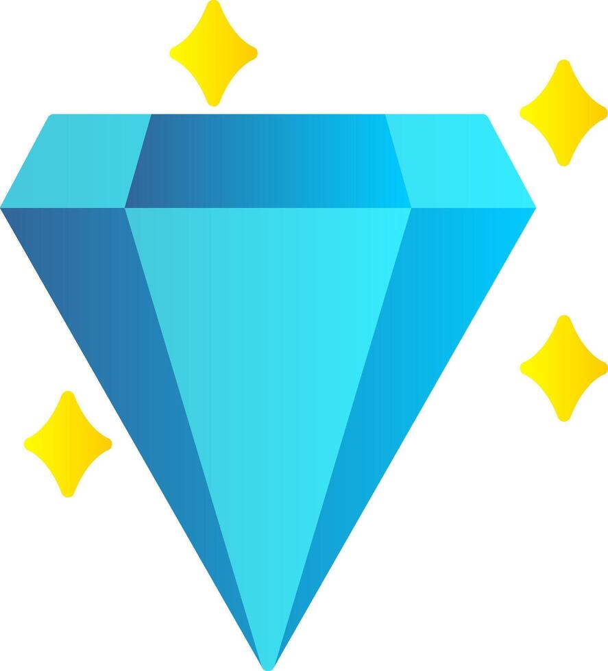 Diamant eben Gradient Symbol vektor