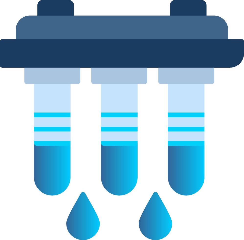 vatten filtrera platt lutning ikon vektor
