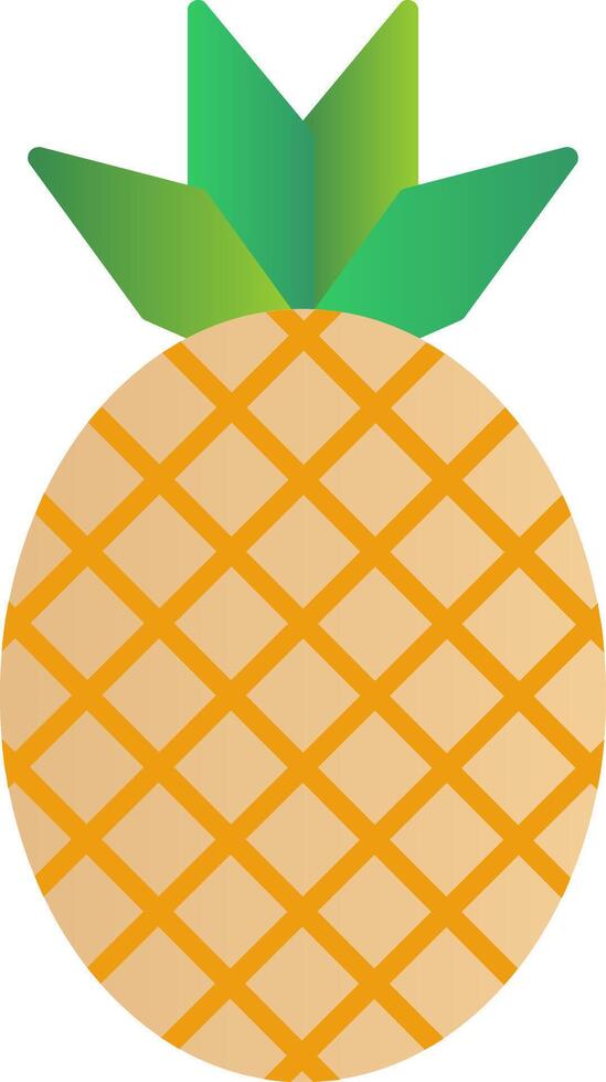 Ananas eben Gradient Symbol vektor