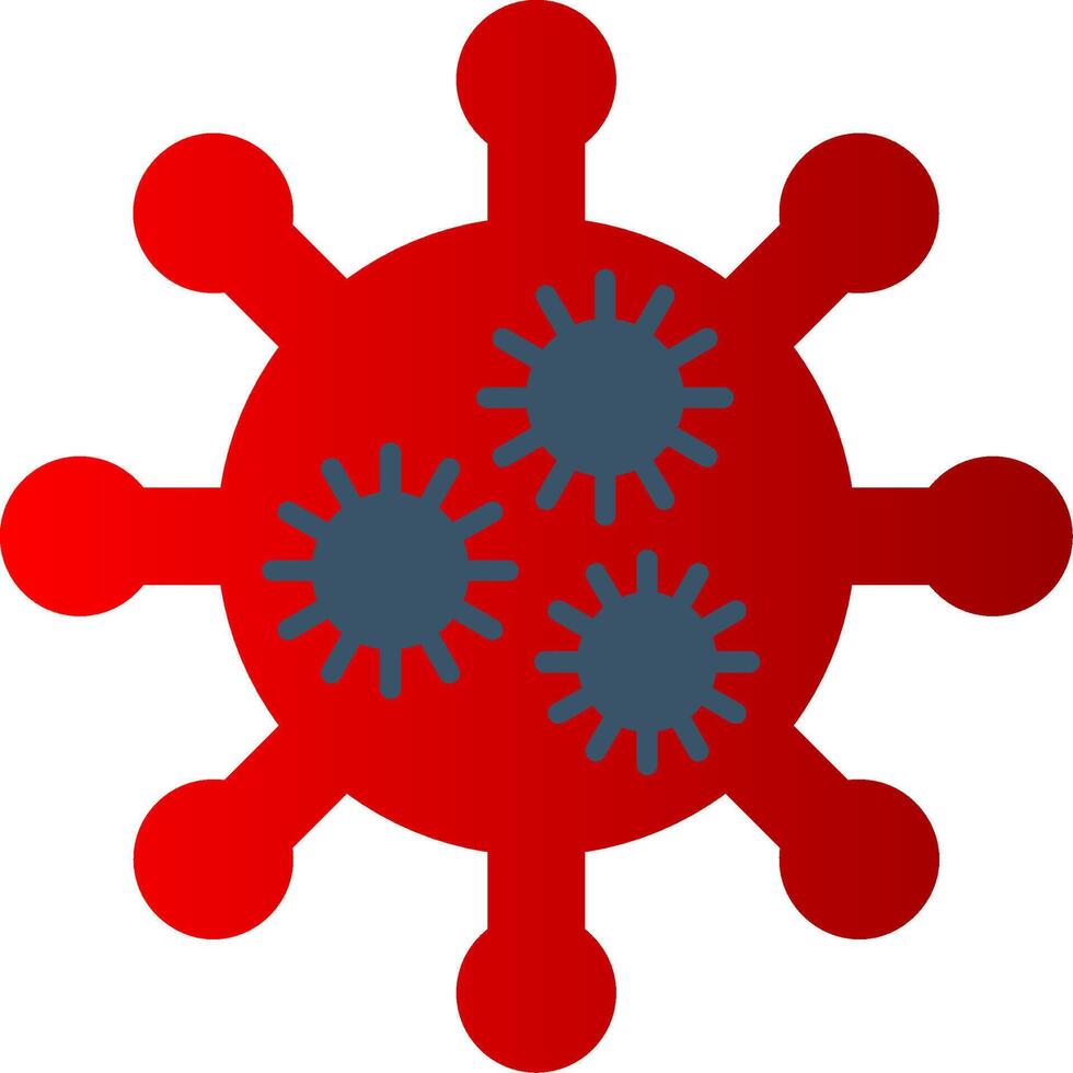 Virus eben Gradient Symbol vektor