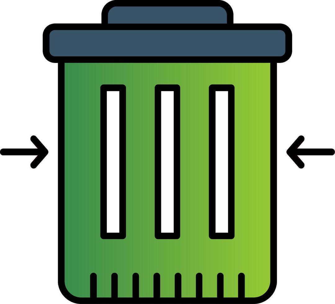 Abfall die Ermäßigung Linie gefüllt Gradient Symbol vektor