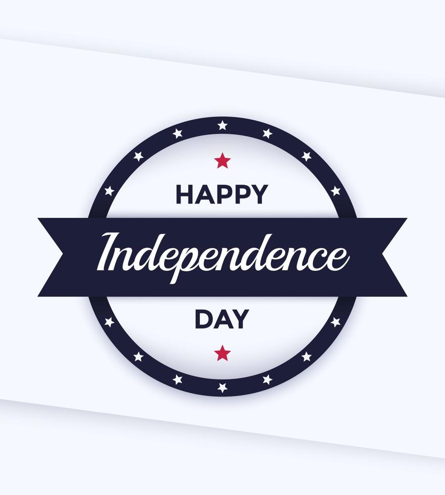 Happy Independence Day Poster-Vorlage vektor
