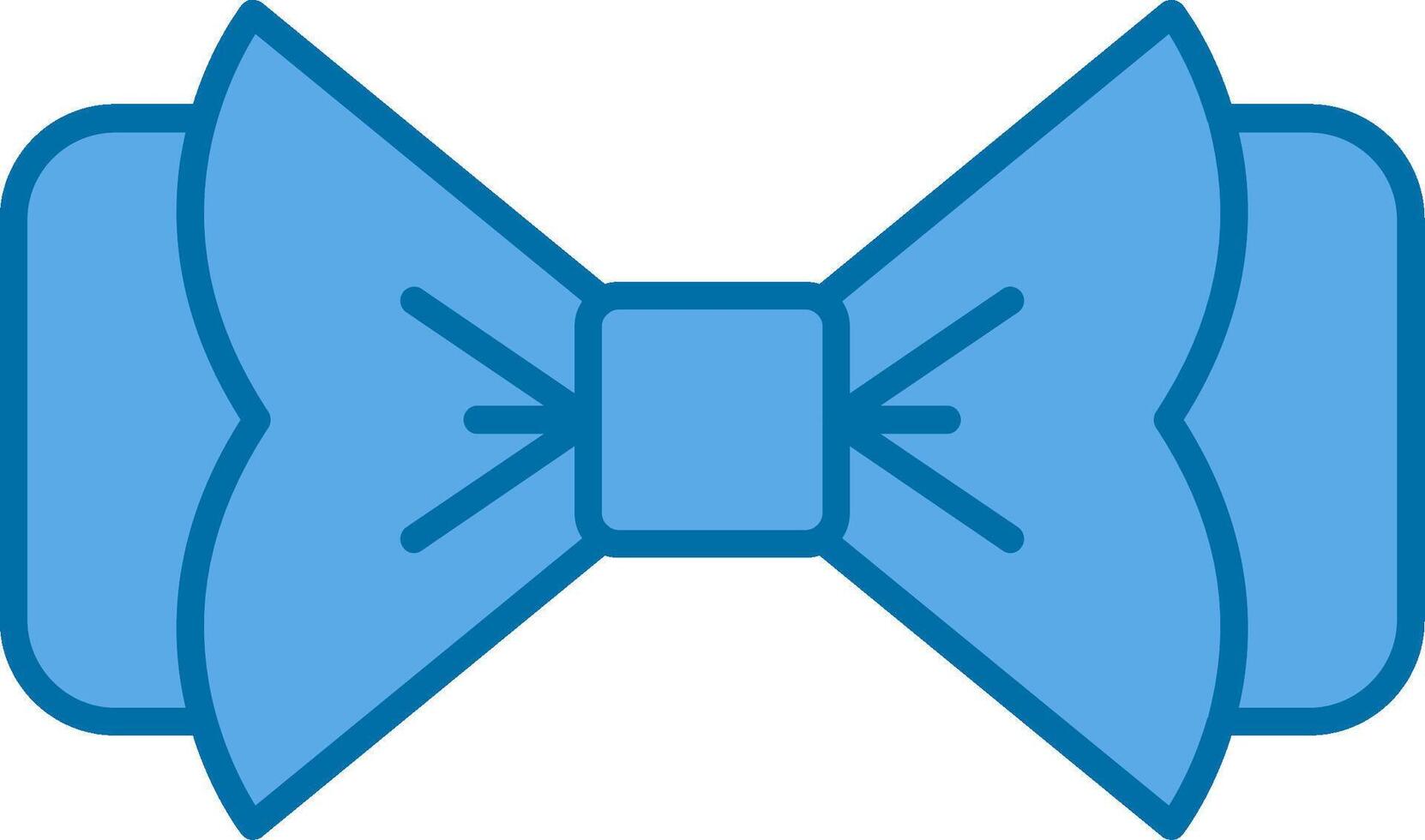 rosett slips fylld blå ikon vektor