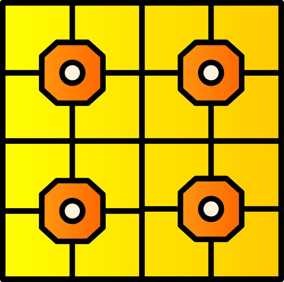 Fußboden Fliesen Linie gefüllt Gradient Symbol vektor