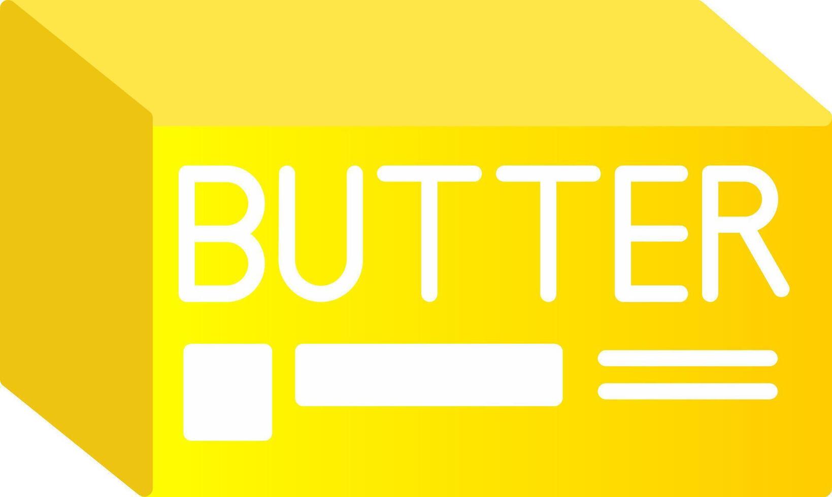 Butter eben Gradient Symbol vektor