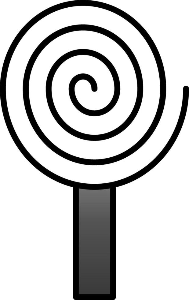spiral linje fylld lutning ikon vektor