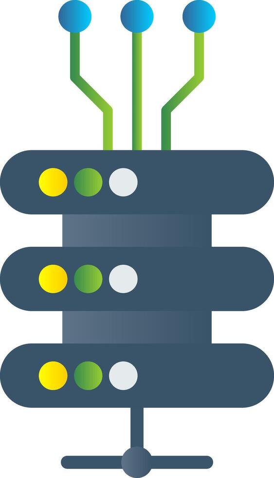 Daten Netzwerk eben Gradient Symbol vektor