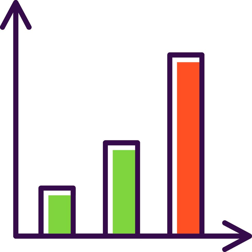 Wachstum gefüllt Symbol vektor
