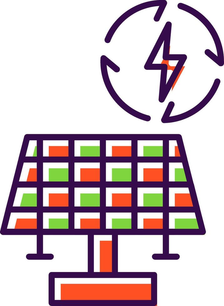 verlängerbar Energie gefüllt Symbol vektor