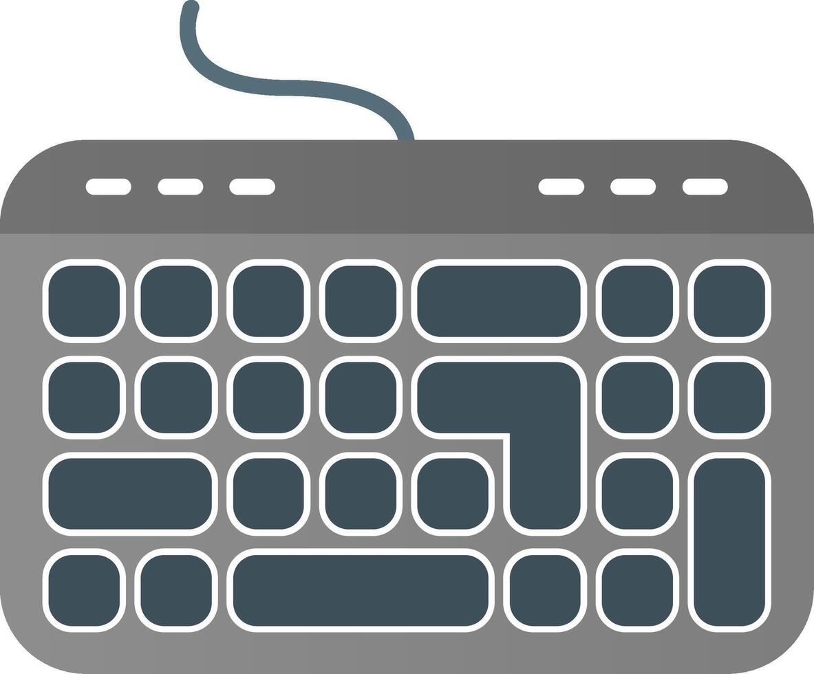 Tastatur eben Gradient Symbol vektor