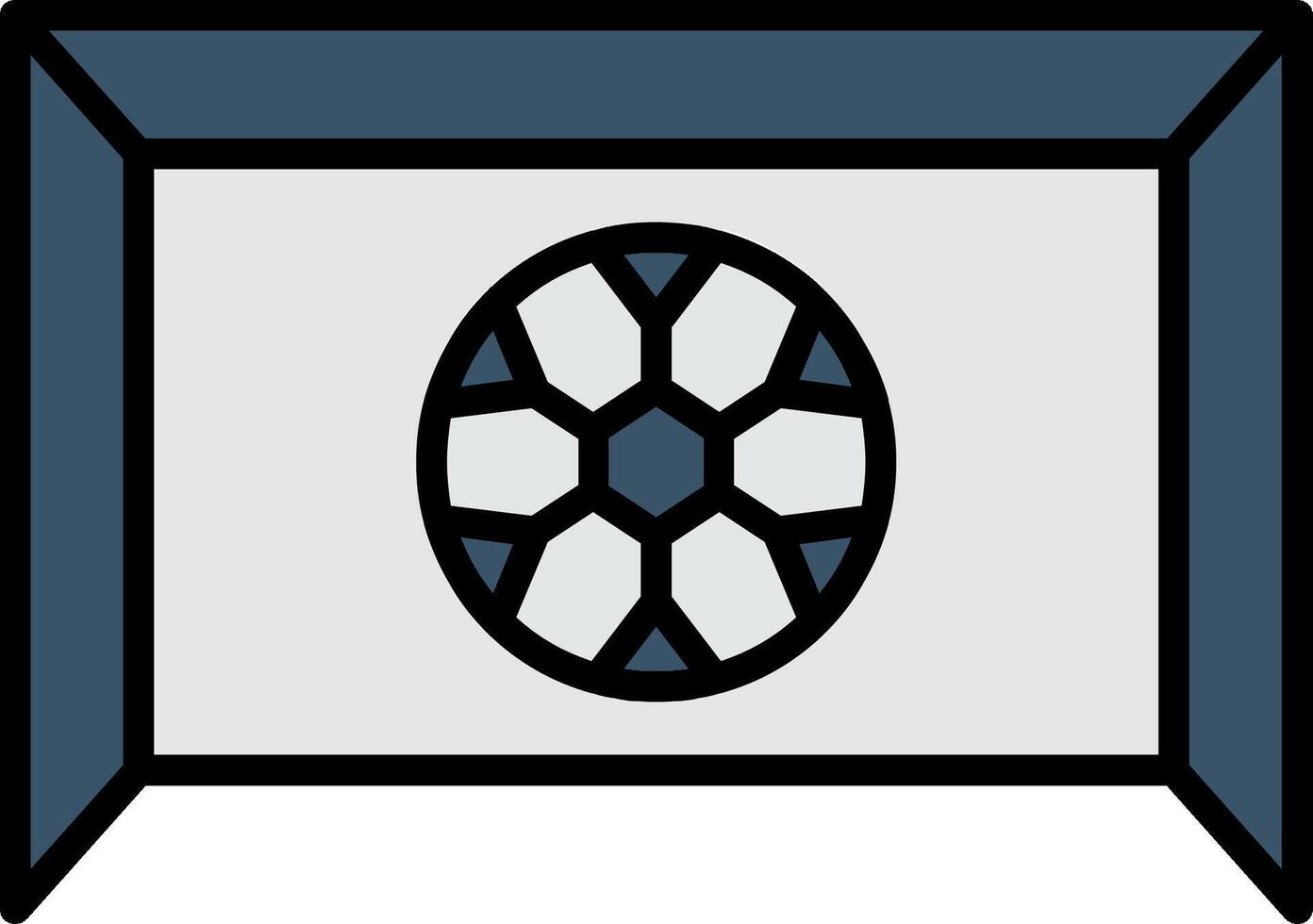 Tormann Linie gefüllt Gradient Symbol vektor