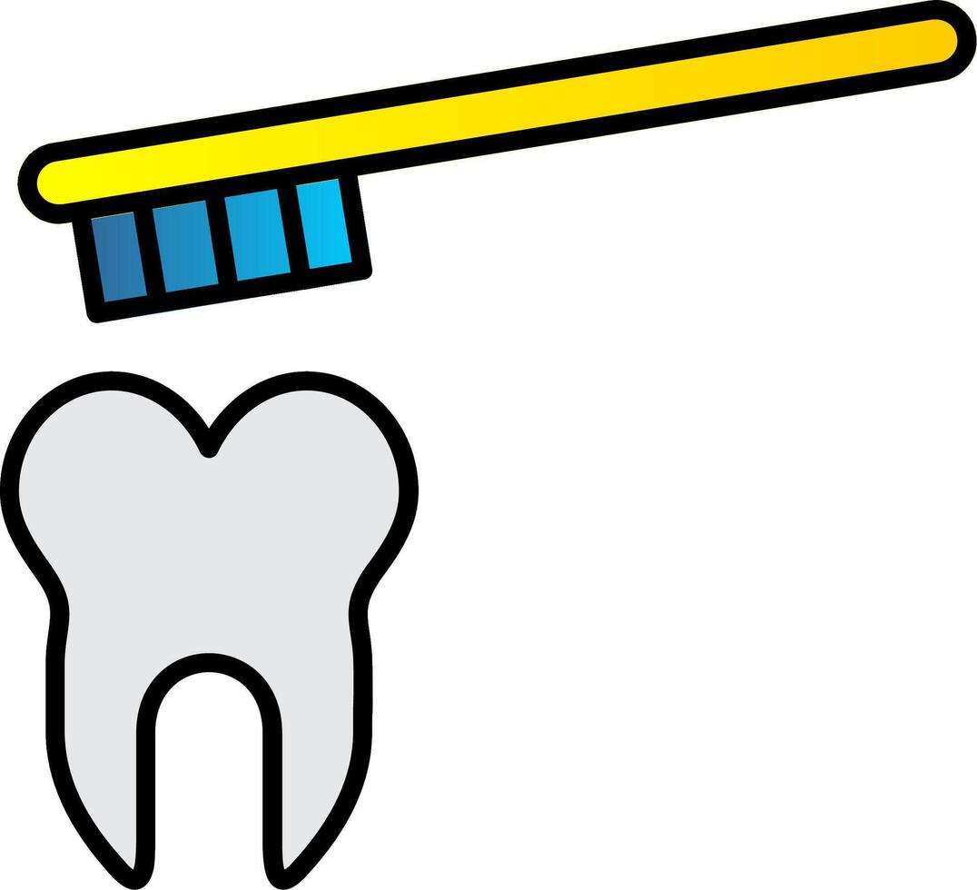 Bürsten Linie gefüllt Gradient Symbol vektor