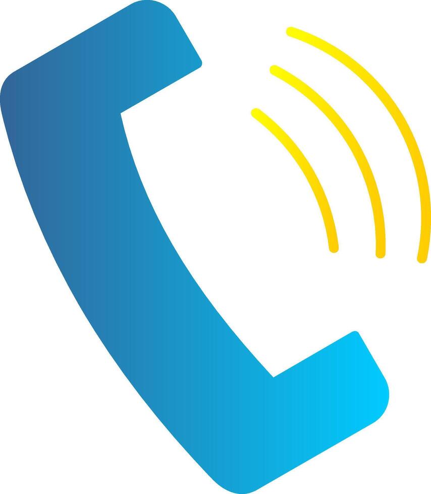 Telefon eben Gradient Symbol vektor