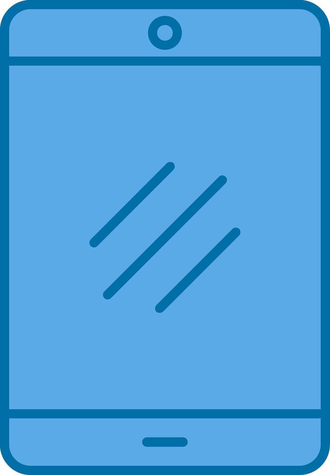 smartphone fylld blå ikon vektor