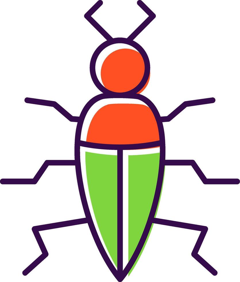 Insekt gefüllt Symbol vektor