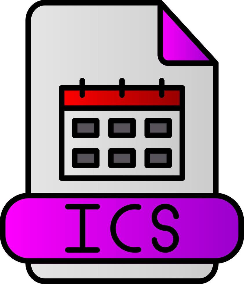 iks Linie gefüllt Gradient Symbol vektor