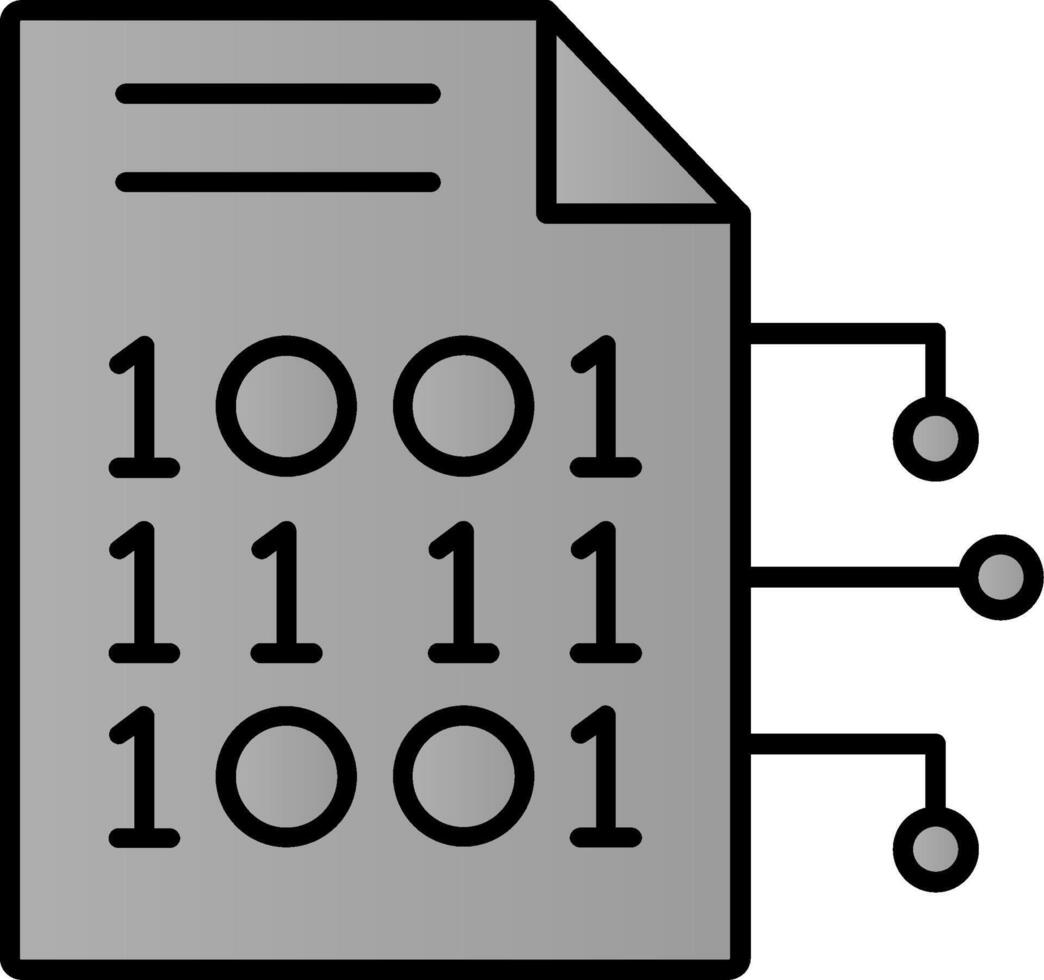 Verschlüsselung Daten Linie gefüllt Gradient Symbol vektor