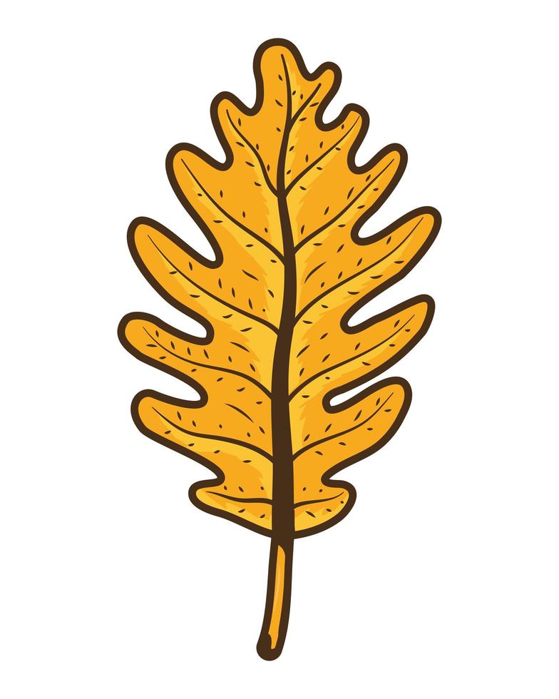 Herbstblatt Pflanze Natur Symbol vektor
