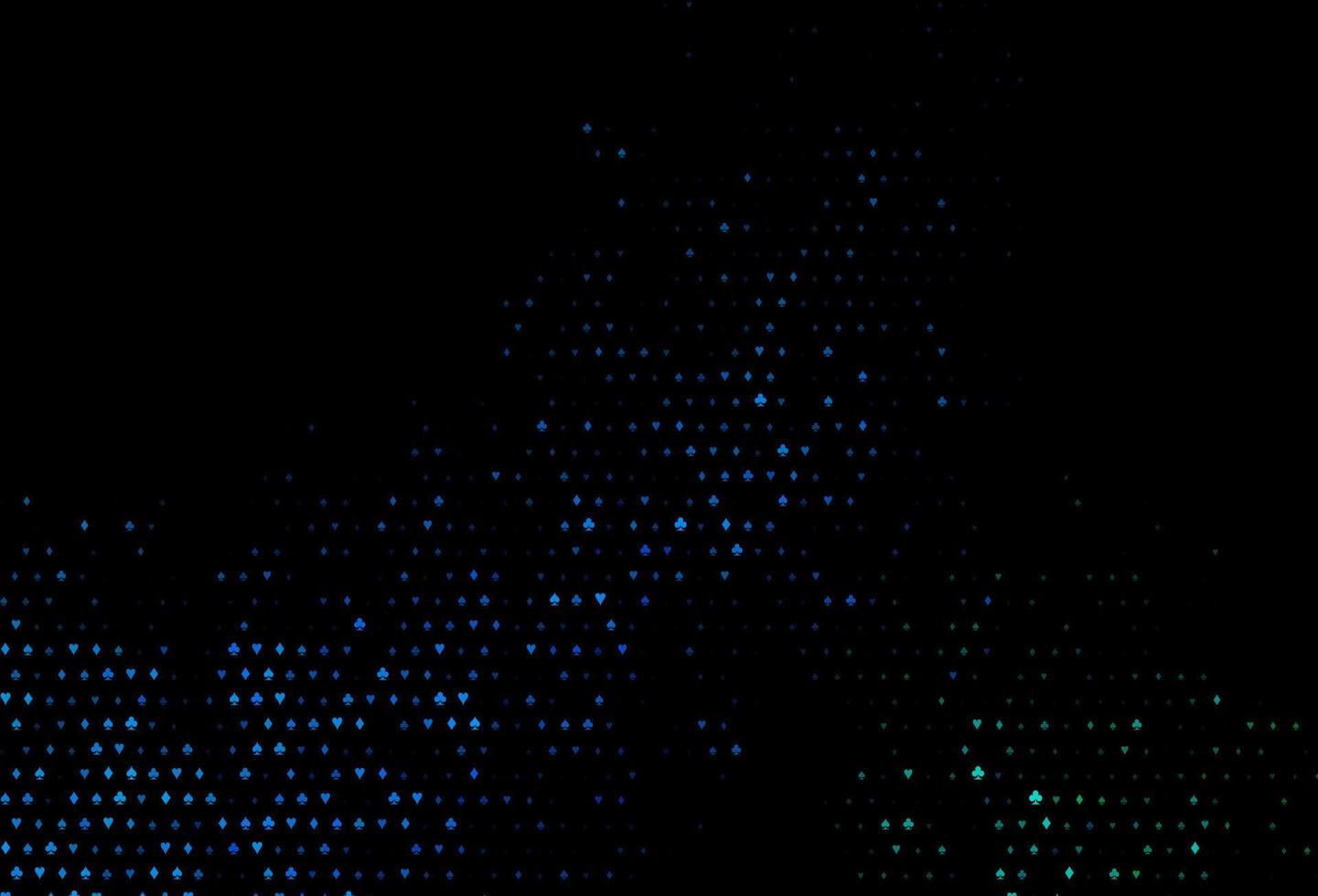 mörkblå, grön vektorbakgrund med kortskyltar. vektor