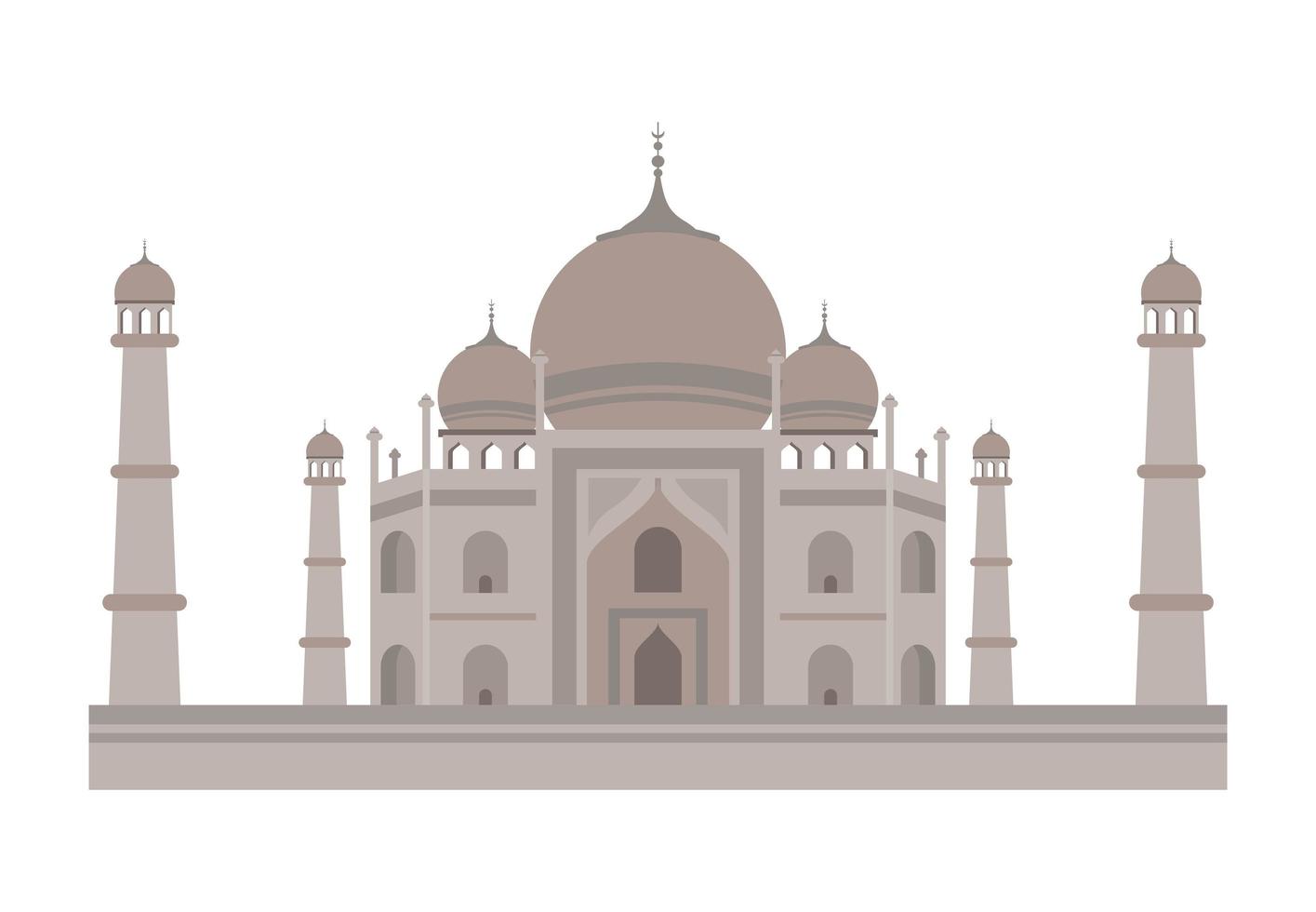 Taj Mahal Wahrzeichen vektor