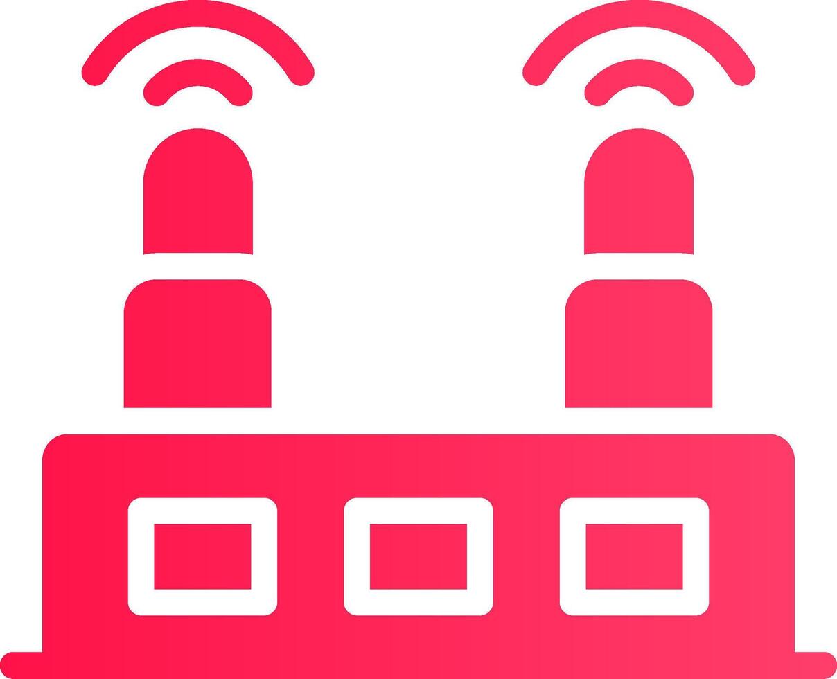 WLAN-Router kreatives Icon-Design vektor