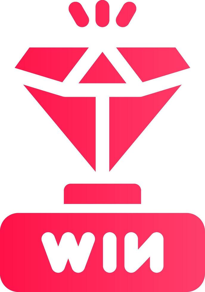 Gewinner kreatives Icon-Design vektor