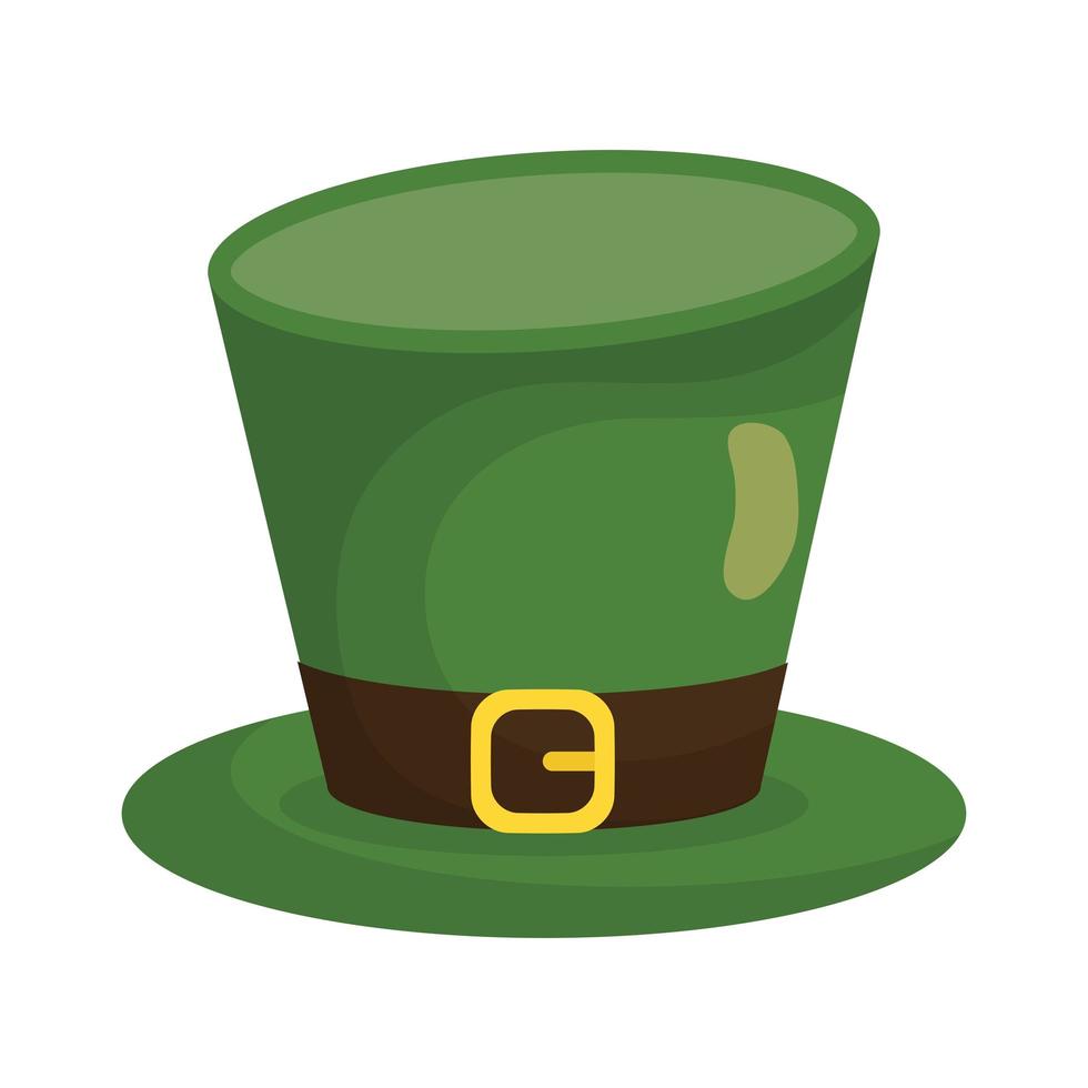 saint patrick leprechaun hatt tillbehör vektor