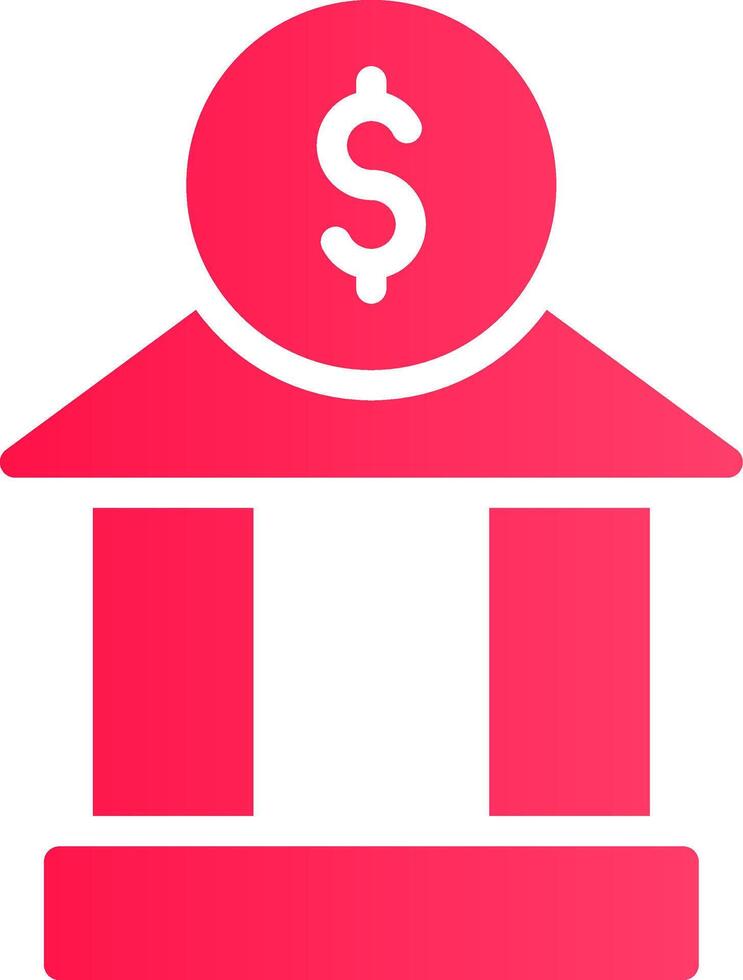 investering Bank kreativ ikon design vektor