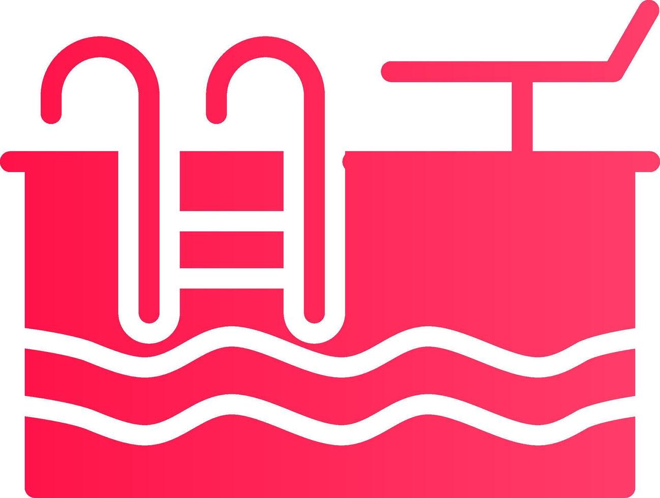 Schwimmbad kreatives Icon-Design vektor