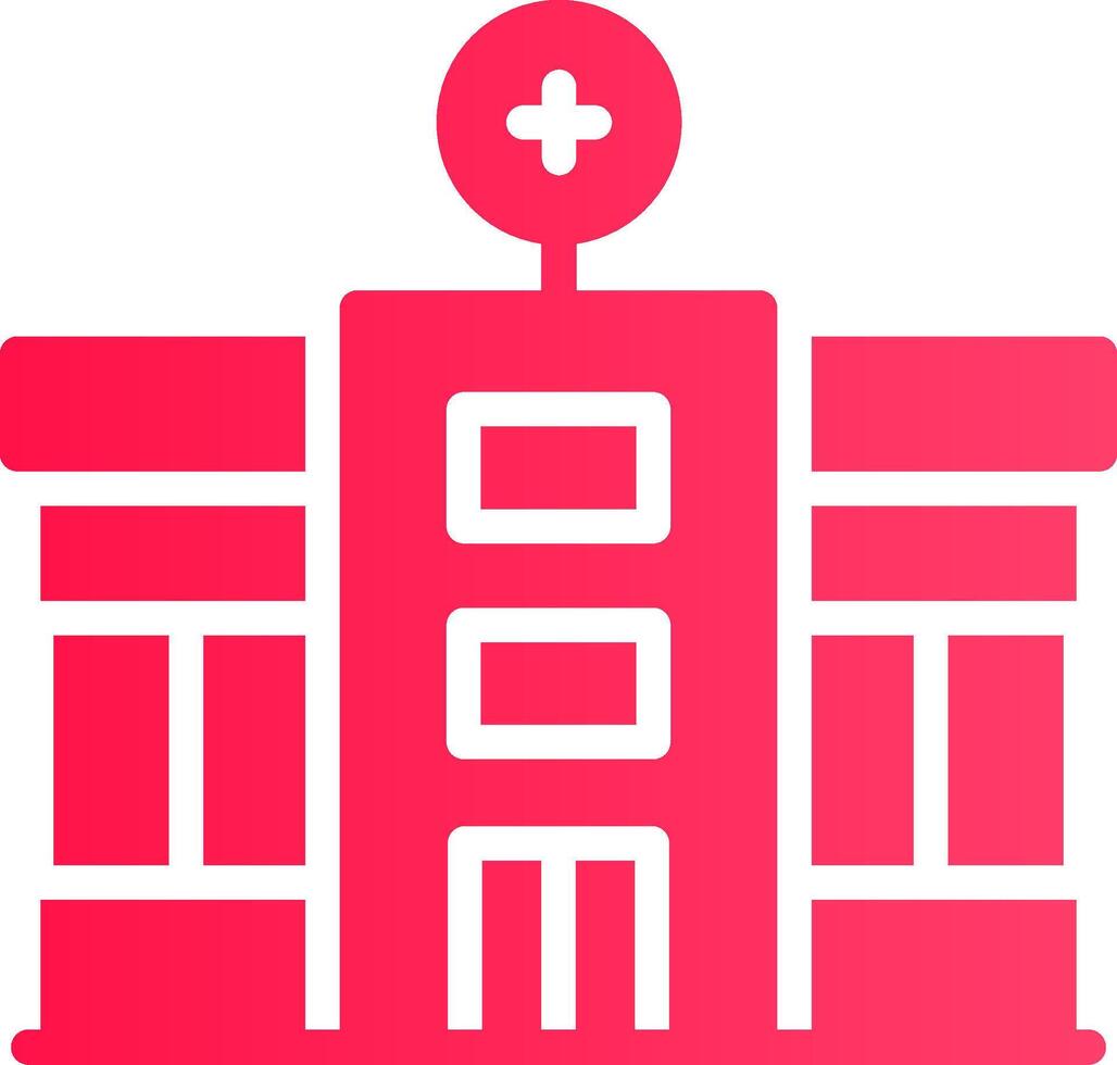 Krankenhaus kreatives Icon-Design vektor