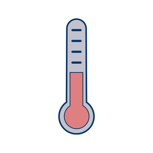 Vektor-Thermometer-Symbol vektor