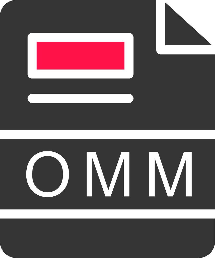 omm kreativ Symbol Design vektor