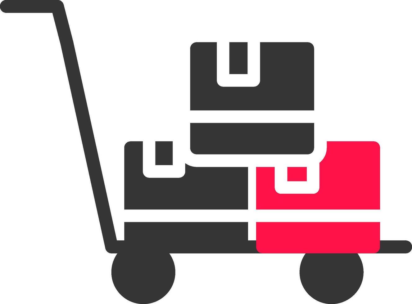 Trolley kreatives Icon-Design vektor