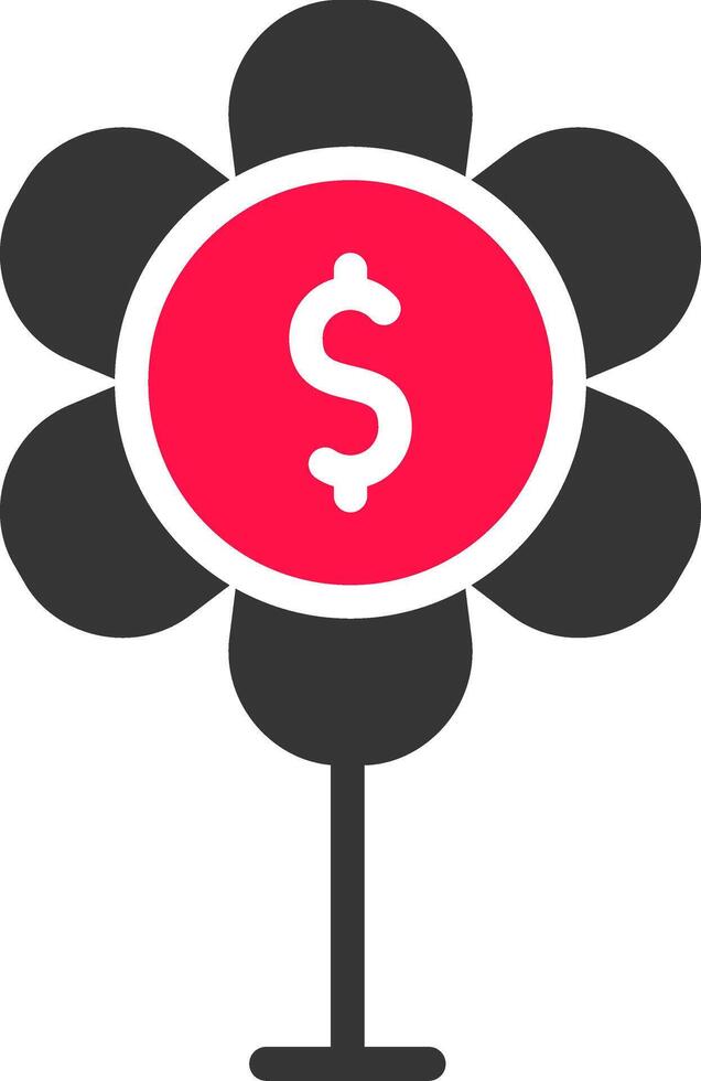 Geld Wachstum kreativ Symbol Design vektor