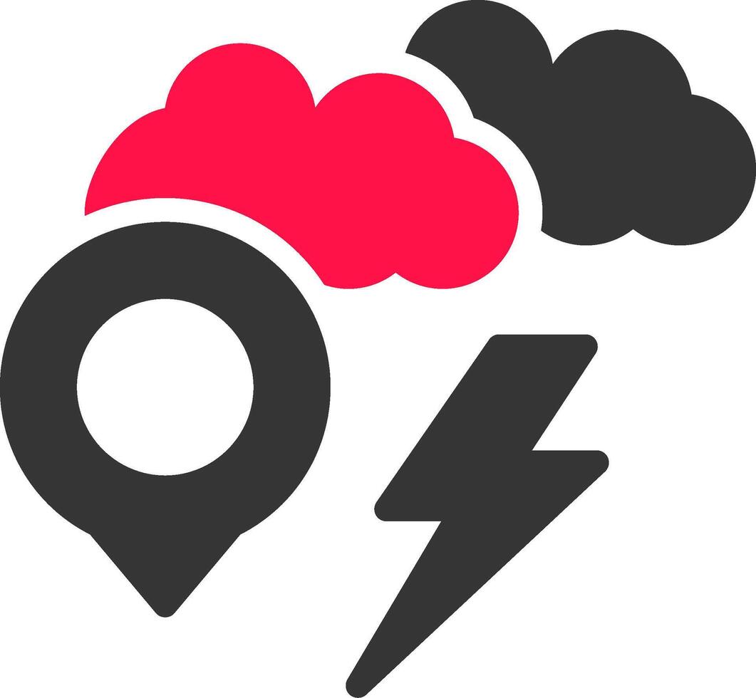 Sturm Ort kreativ Symbol Design vektor