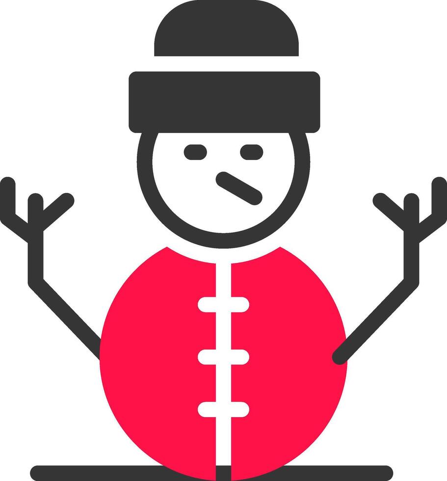 Schneemann kreatives Icon-Design vektor