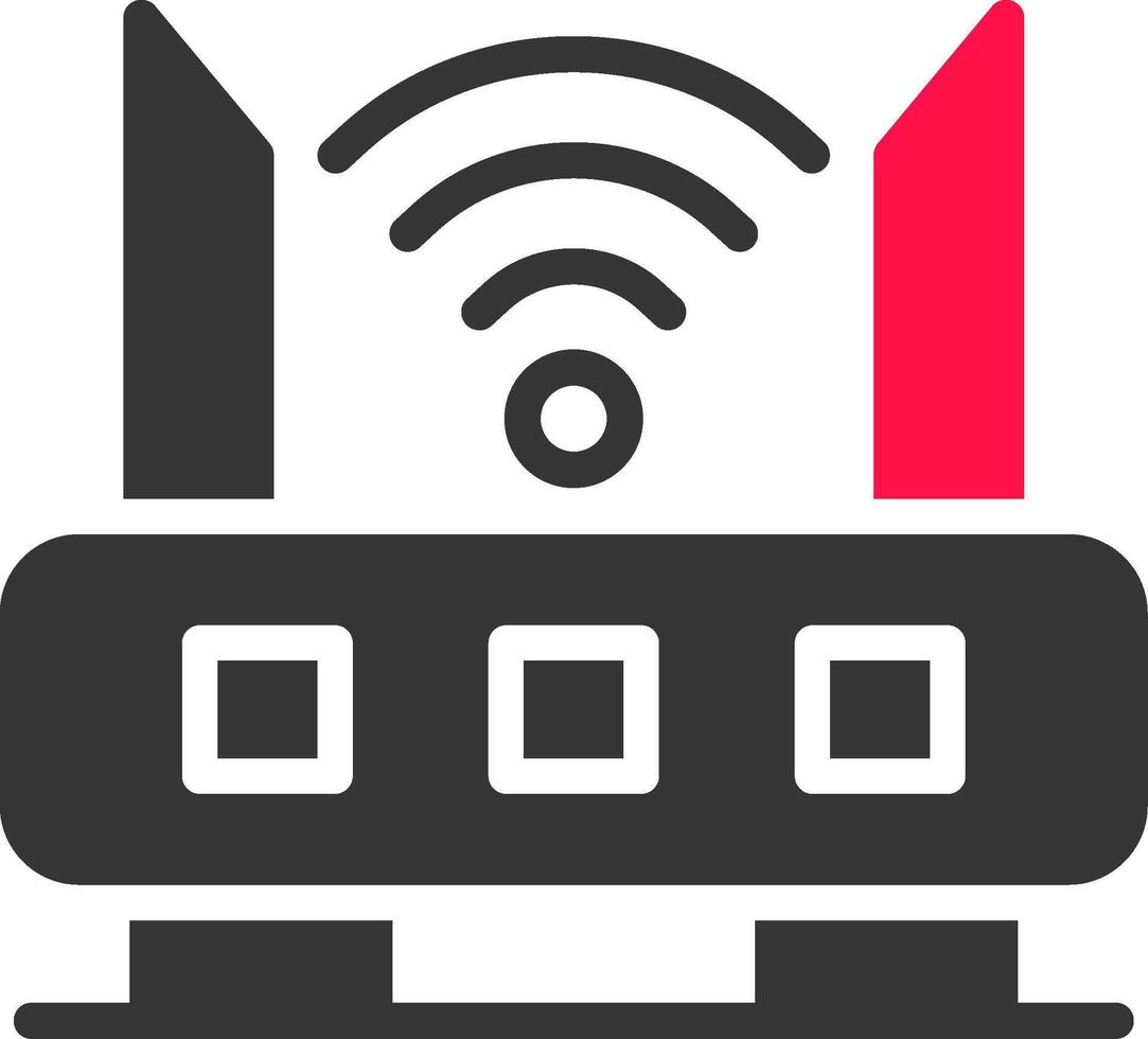 Router kreatives Icon-Design vektor