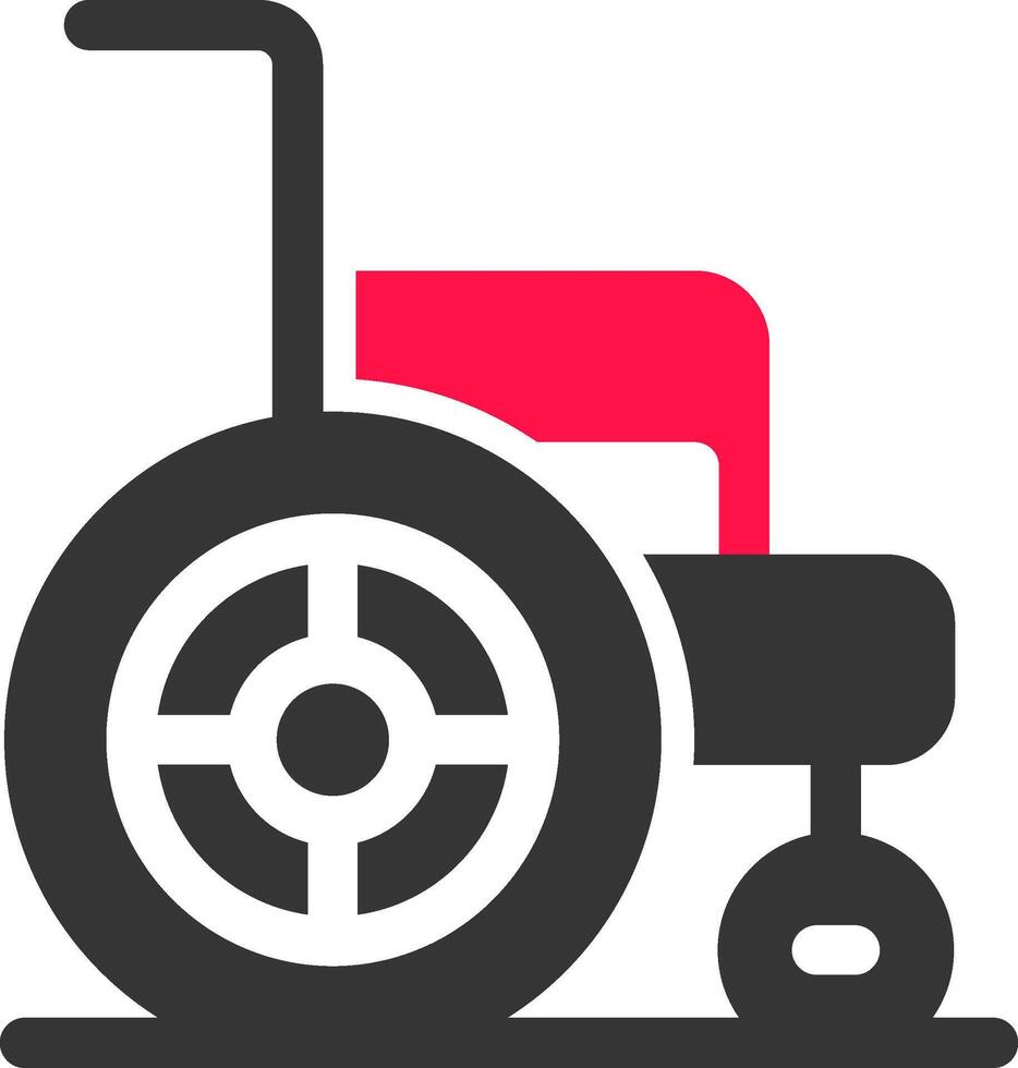 Rollstuhl kreatives Icon-Design vektor