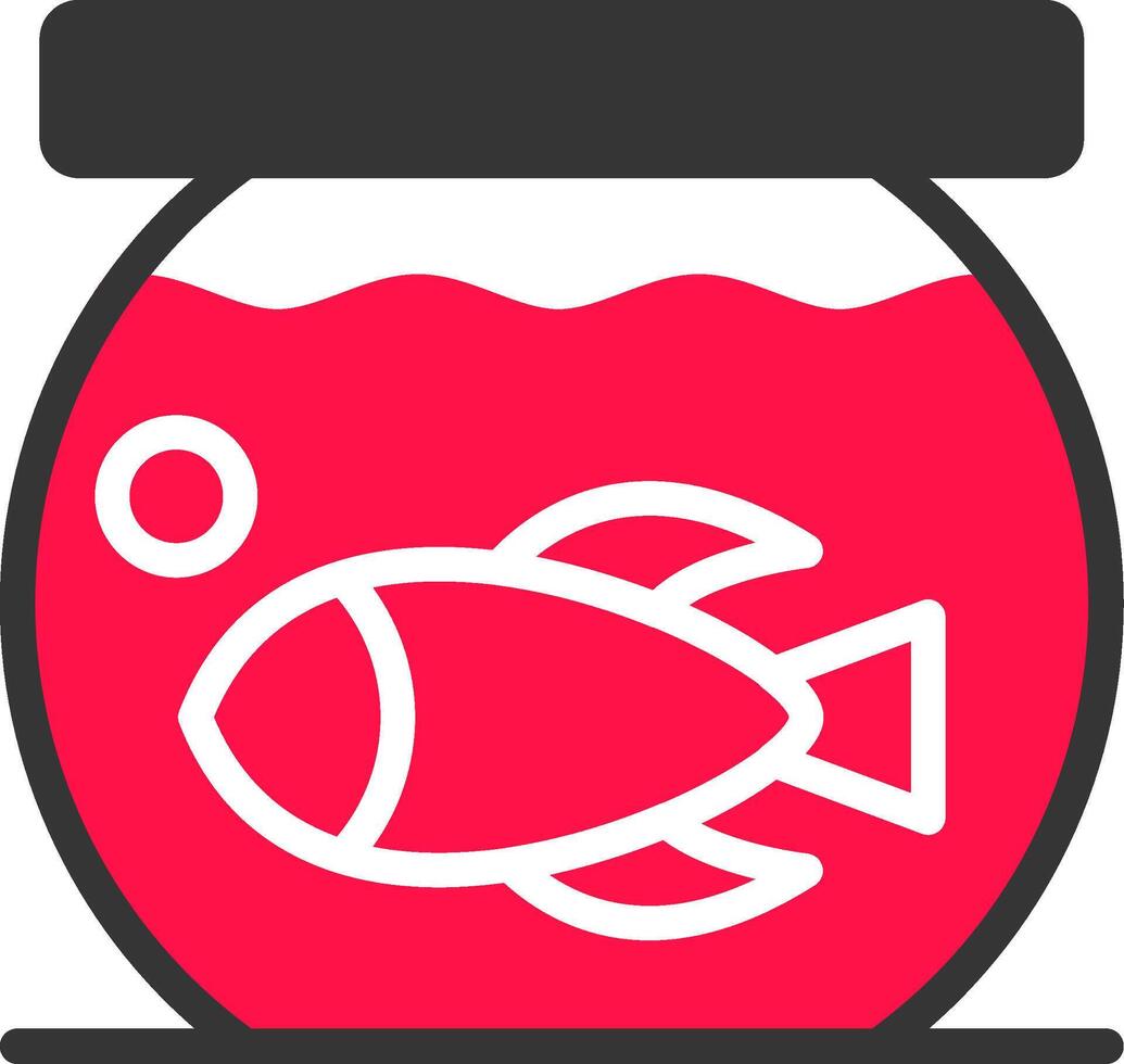 Fish Bowl kreatives Icon-Design vektor