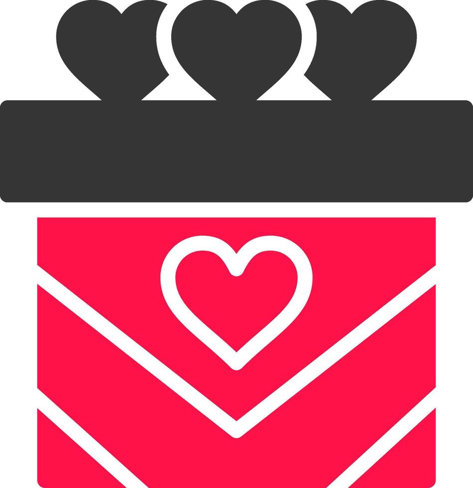 Hochzeitsgeschenk kreatives Icon-Design vektor