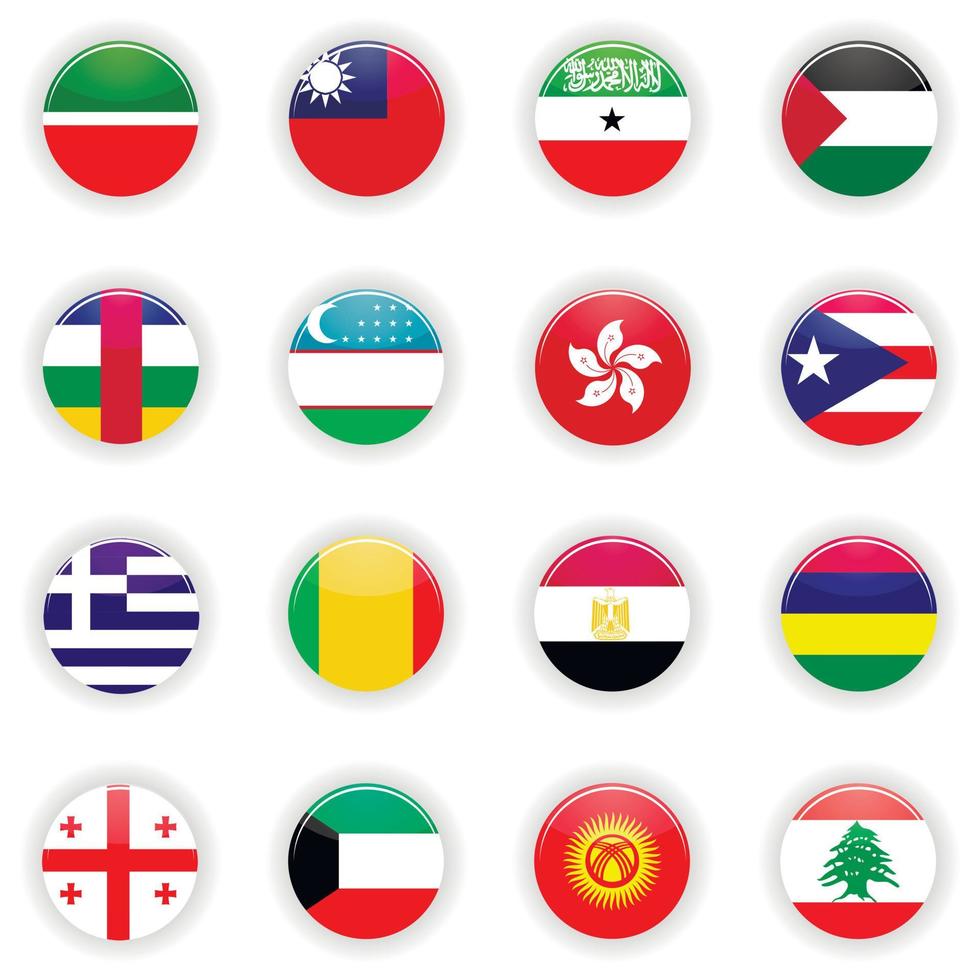 Flaggen der Welt vektor