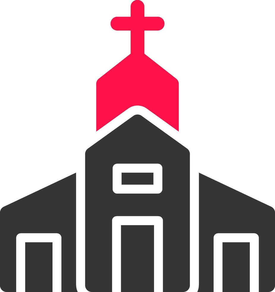 kreatives ikonendesign der kirche vektor