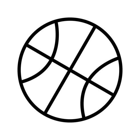 Basketball-Symbol-Vektor-Illustration vektor