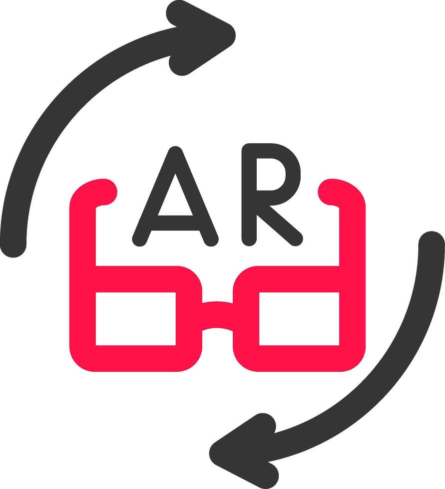 ar Brille kreativ Symbol Design vektor