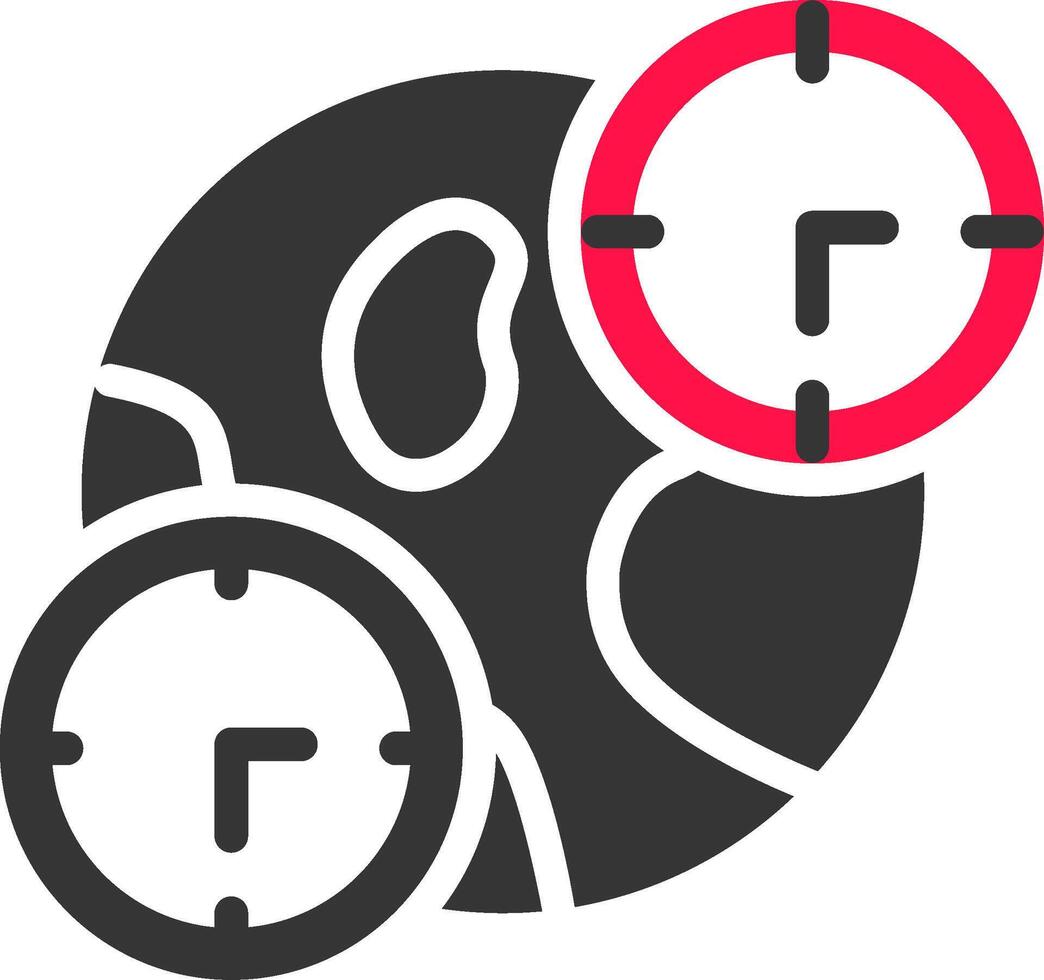 Jetlag kreatives Icon-Design vektor