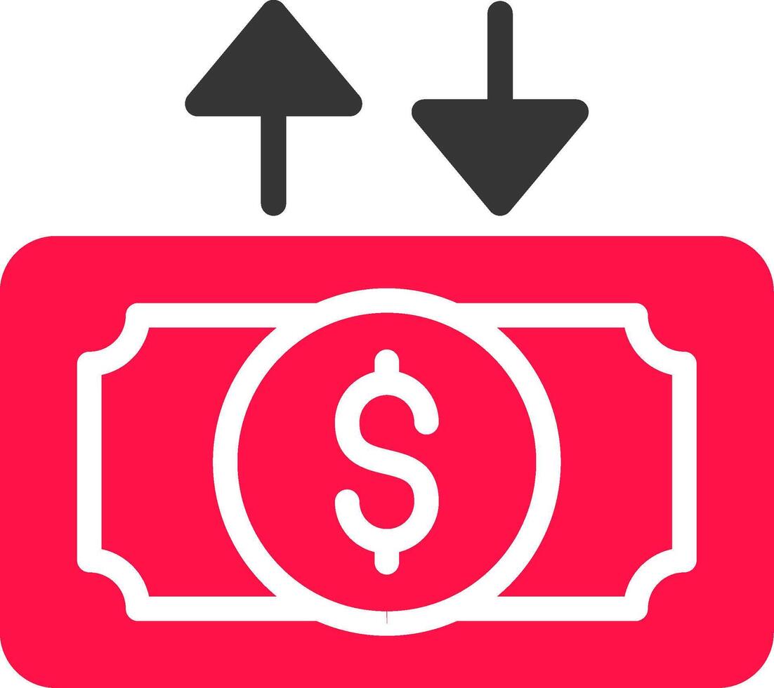 Cashflow kreatives Icon-Design vektor