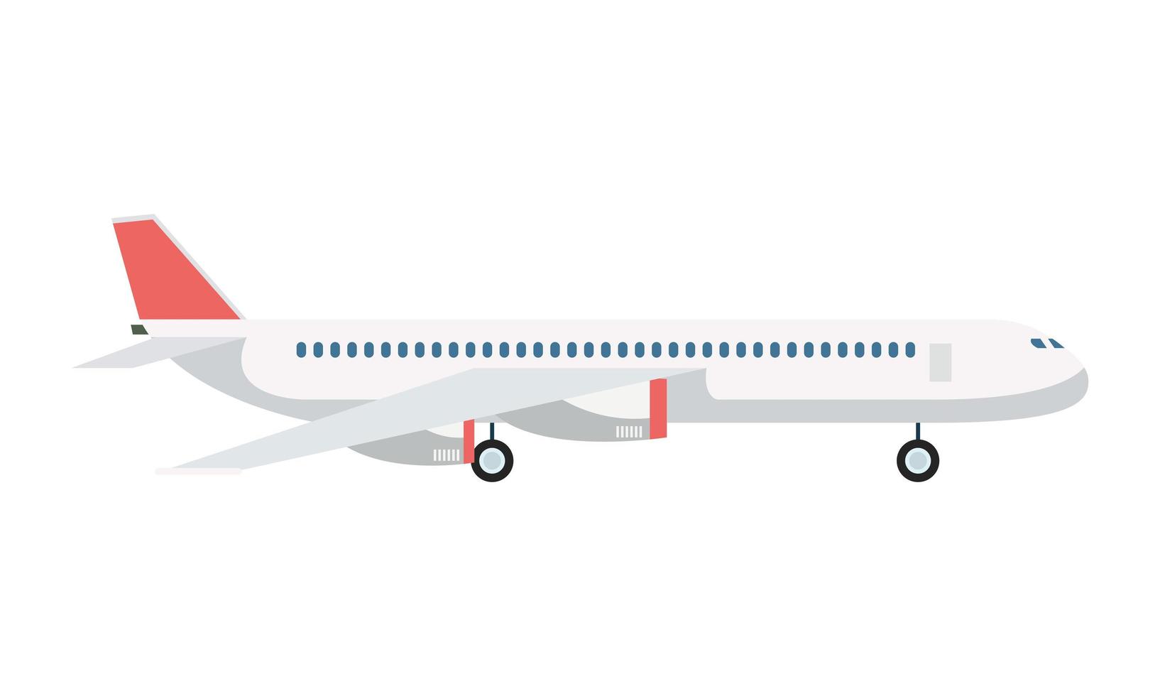 Flugzeug Transport Fluggesellschaft isoliert Symbol vektor